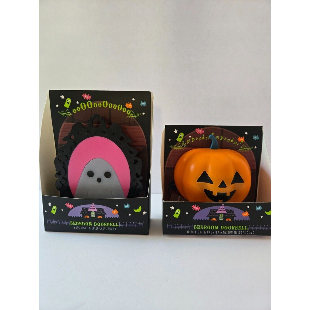 NIB Target. Vivitar. Bedroom ghost & pumpkin doorbell bundle. Batteries included